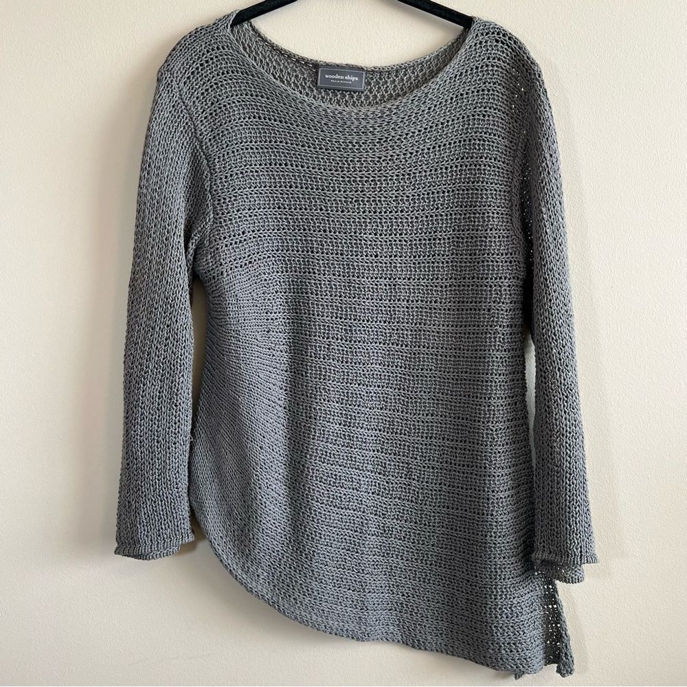 ✨ Wooden‎ Ships by Paola Buendia Women’s Gray Asymmetrical Sweater S/M